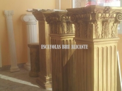 Columnas de escayola en nuestra oficina http://escayolasbru.blogspot.com.es/