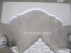 Arco de escayola de 1 metro de ancho y 6,5cm de profundidad, el arco se puede ensanchar o acortar