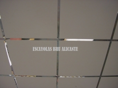 Techo desmontable con perfileria espejo en alicante http://escayolasbrublogspotcomes/