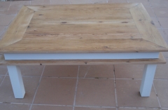 Mesa de centro de madera reciclada (diseno propio)