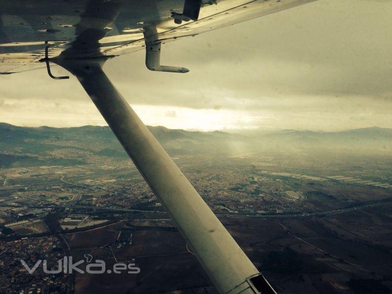 Vista desde la Cessna 150M de Dreamair