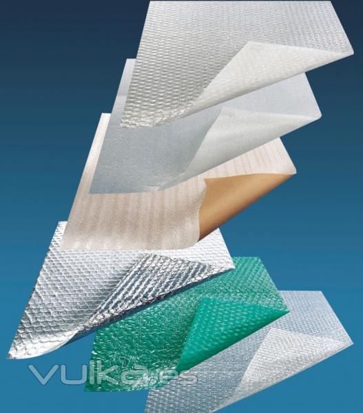 Laminados de burbujas.