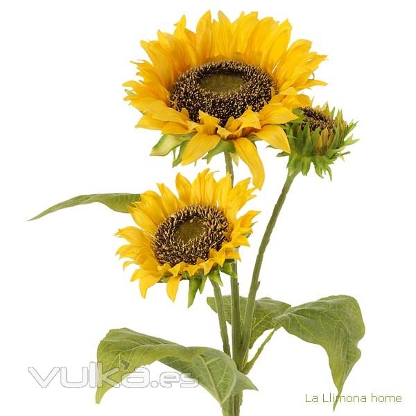 Flores artificiales. Flor girasol artificial 90 - La Llimona home