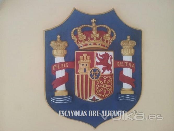 escudo de escayola de España