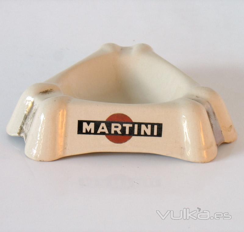 Babia bazar vintage :: Cenicero Martini de porcelana aos 50 :: www.babia.info