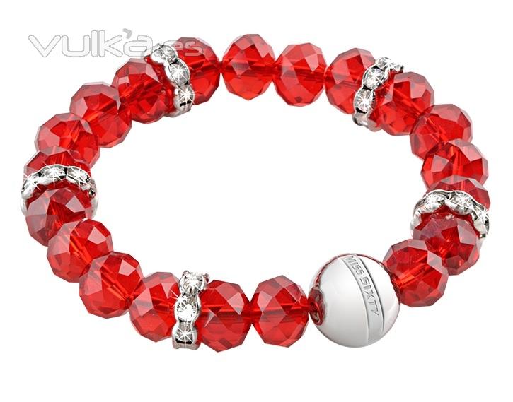 Pulsera Miss Sixty coleccin Belle en acero y cristal.