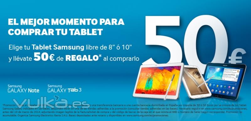 dESCUENTO EN TABLETS SAMSUNG