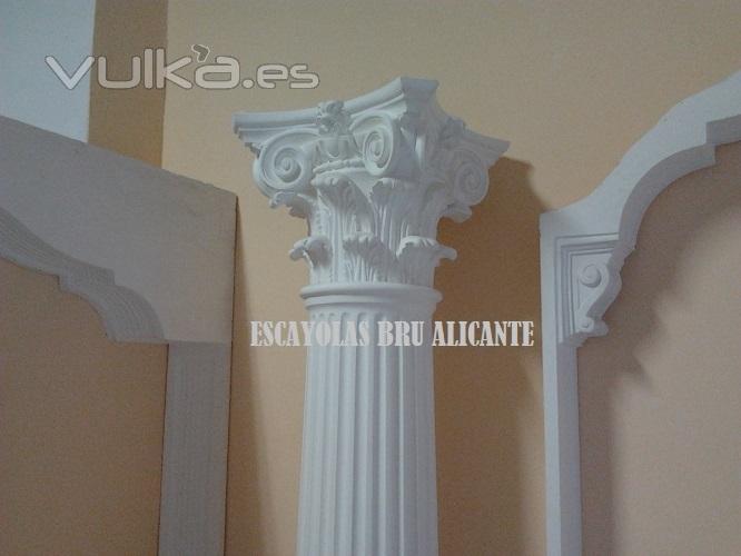 columna de escayola