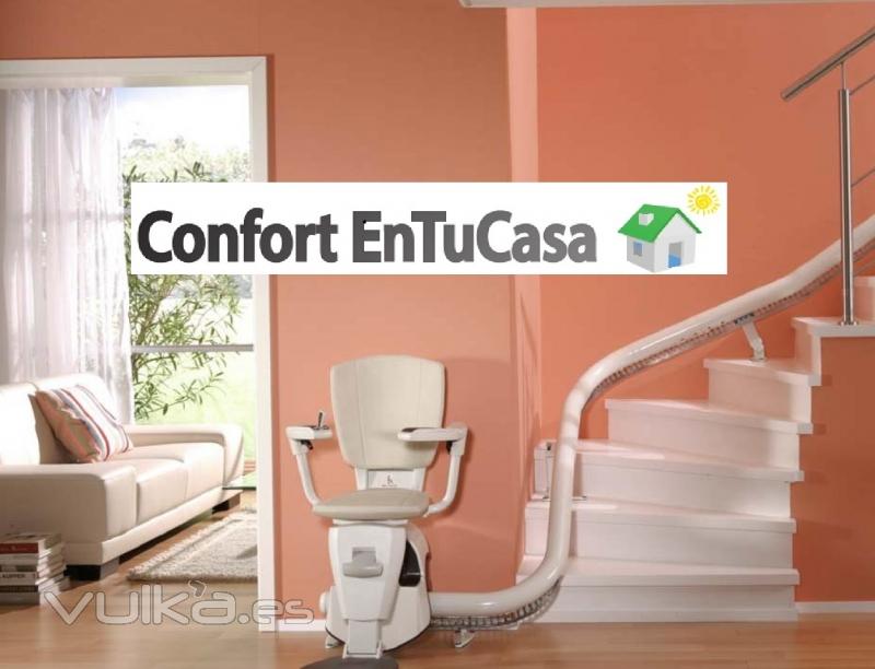  Silla salvaescaleras tramo curvo Asturias Vizcaya y Cantabria + Confort EnTuCasa