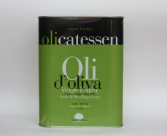 Aceite de oliva virgen extra ecologico olicatessen, lata de 3 litros