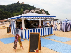 Chiringuito de madera para playa modelo lisboa