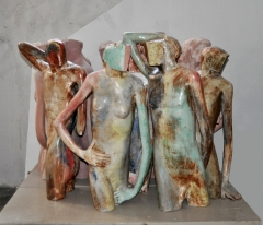 Esculturas de juan m lax realizadas en el taller de proyectoceramico