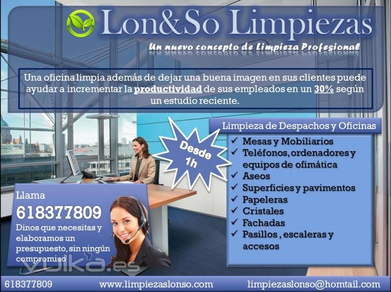 Limpieza y Mantenimiento de Oficinas