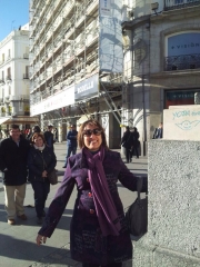 Andamio en Puerta de Sol (Madrid) 
