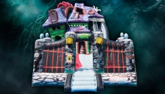 Castillo hinchable casa del terror