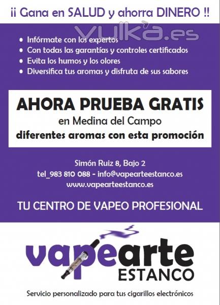 Vapearte Estanco, tienda de cigarrillos electrnicos y accesorios en Medina del Campo