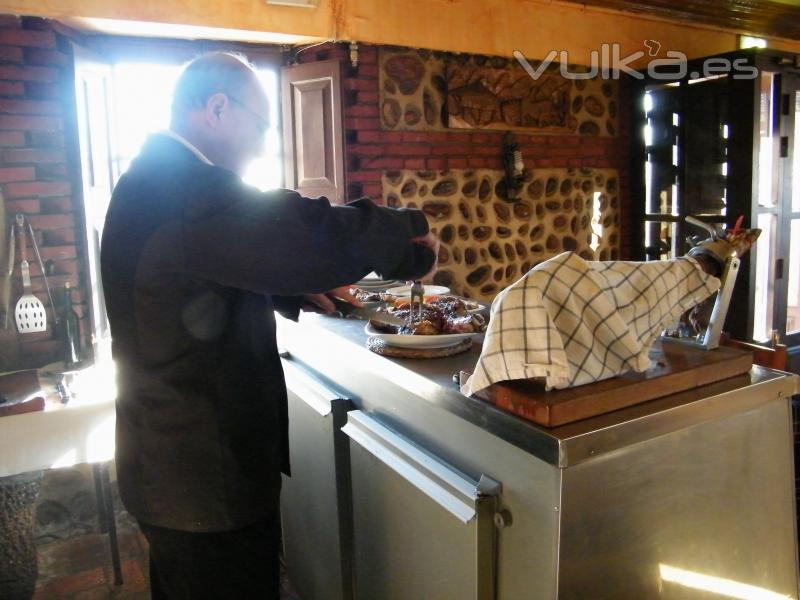 Preparando la carne