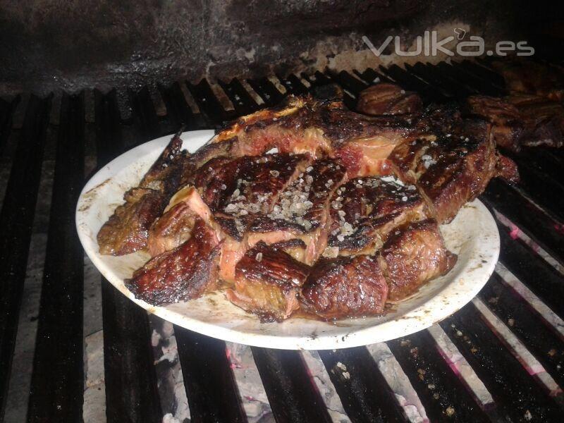 Chuletn de carne troceada