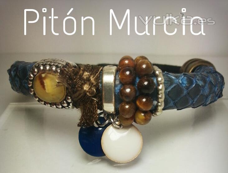 PULSERA DE PIEL DE PITON 