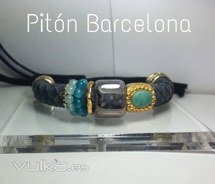 PULSERA DE PIEL DE PITON 