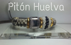 Pulsera de piel de piton