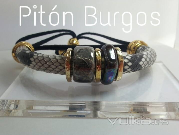 PULSERA DE PIEL DE PITON 