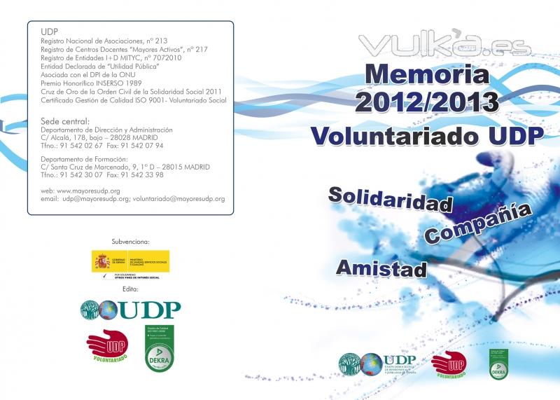 Memoria bianual de Voluntariado UDP