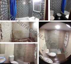 Refomra completa de baño, sustitución instalación, alicatado, solado, sanitarios y mampara