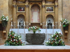 Decoracion floral iglesias - petalos naturales