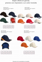 Gorras promocionales impresas con su publicidad