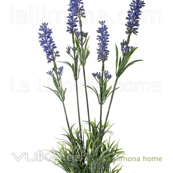 Flores artificiales. Rama flores lavanda artificial 60 2 - La Llimona home