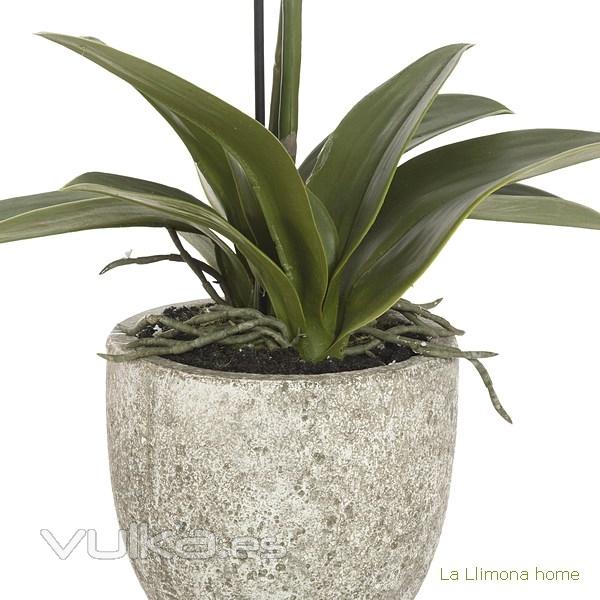 Planta flores orquideas artificiales ramas crema latex 70 2 - La Llimona home
