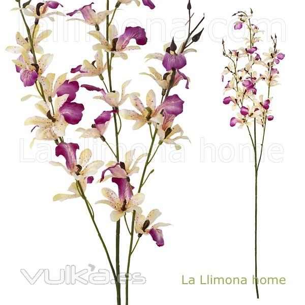 Rama flores orquideas artificiales dendrobium malvas 87 1 - La Llimona home