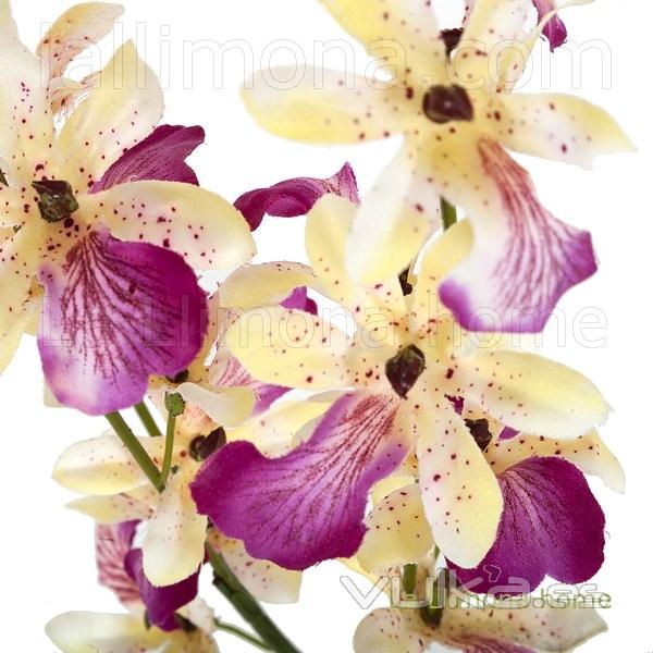 Rama flores orquideas artificiales dendrobium malvas 87 2 - La Llimona home