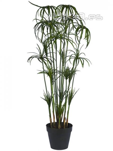 Planta cyperus artificial con maceta  Oasis Decor