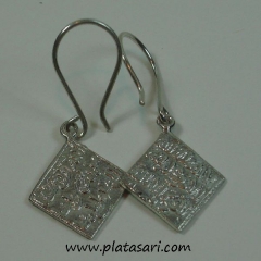 Pendientes de plata moneda omeya