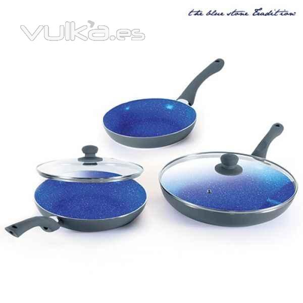 SARTENES REVESTIMIENTO PIEDRA BLUE STONE PAN (5 PZS.)