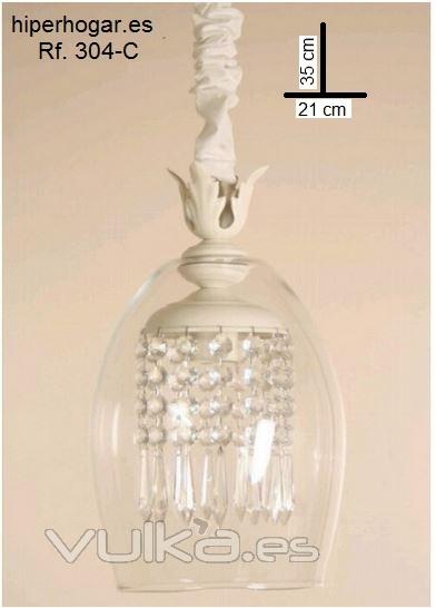 colgante lampara cristal lampara dormitorio salon