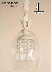 colgante lampara cristal lampara dormitorio salon