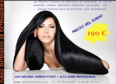 CURSO INTENSIVO DE EXTENSIONES DE CABELLO NATURAL