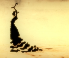 Animacion 2d espana en un lienzo