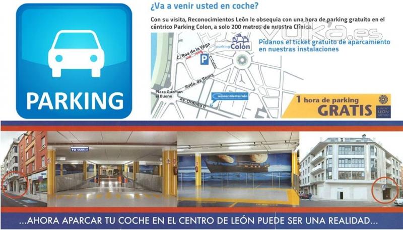 1 hora de parking gratis