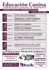 Conferencias sobre educacioncanina ¡¡no te las puedes perder!!