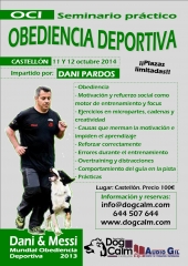 Seminario obediencia deportiva en castellon