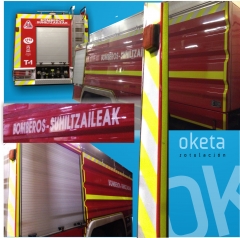 Rotulacion coche bomberos