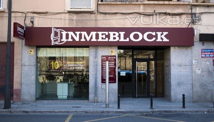 Inmeblock - Carpintería de madera en Valencia. Nuestra tienda ubicada en la Av. Pérez Galdós 120