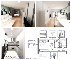 Arquitectos madrid 20 - proyecto de interiorismo y decoracion de un loft en madrid