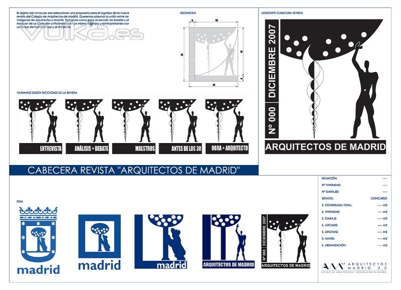 Arquitectos Madrid 2.0 - Diseño logotipo de la Revista de Arquitectos Madrid