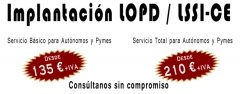 Implantación LOPD básica para autónomos y Pymes