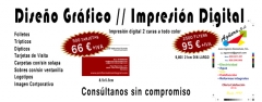 Impresión y diseño de tarjetas de visita, trípticos, folletos...